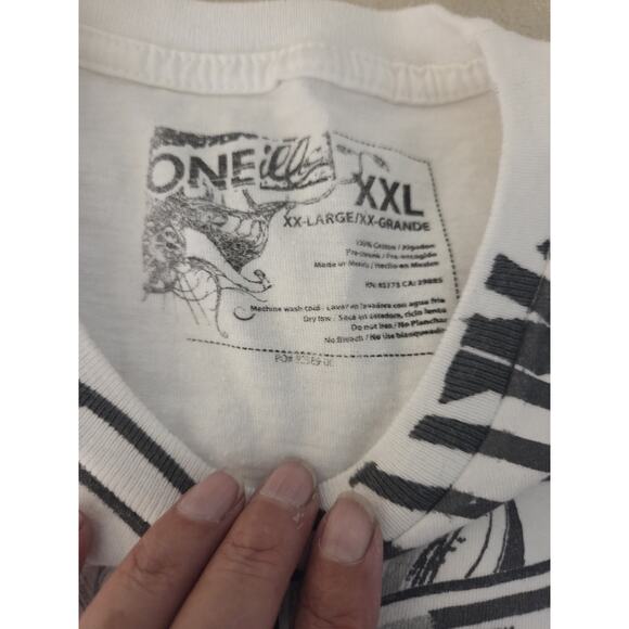 O'Neill Red & White XXL T-shirts Set Of 2 Cotton Short Sleeve Logo Shirts - Picture 4 of 12